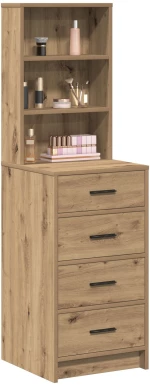vidaXL Υψηλό ντουλάπι Artisan Δρυς 40x41x135 εκ Επεξεργασμένο ξύλο