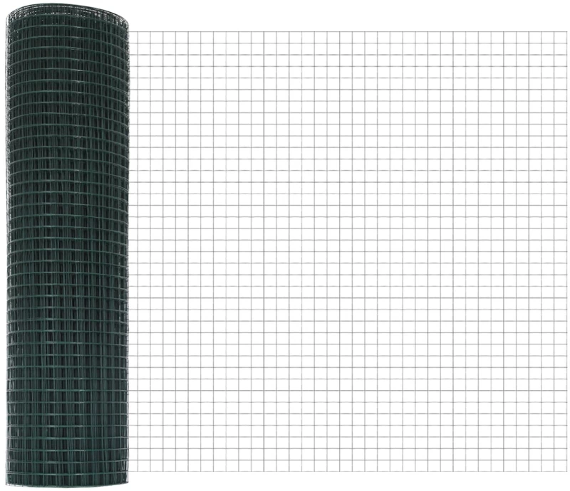 vidaXL Συρματόπλεγμα με 13 Πόρτες Πράσινο 0.5x50 μ Σ钢