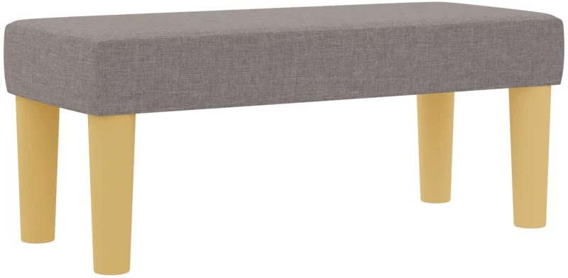 vidaXL Box Spring Κρεβάτι με Στρώμα & Πάγκο Ταύρου 90x190 εκ. Ύφασμα