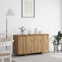 vidaXL Πλαϊνό Γραφείο Καρυδιάς Καρυδιά Ξύλο Σύνθεσης 135 x 41 x 75 εκ.