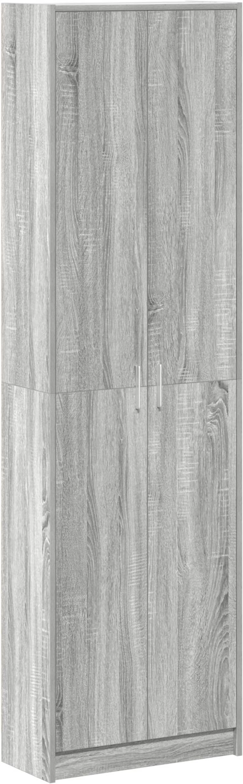 vidaXL Ντουλάπα Γκρι Σονόμα 55x25x189 εκ. από Μοριοσανίδα