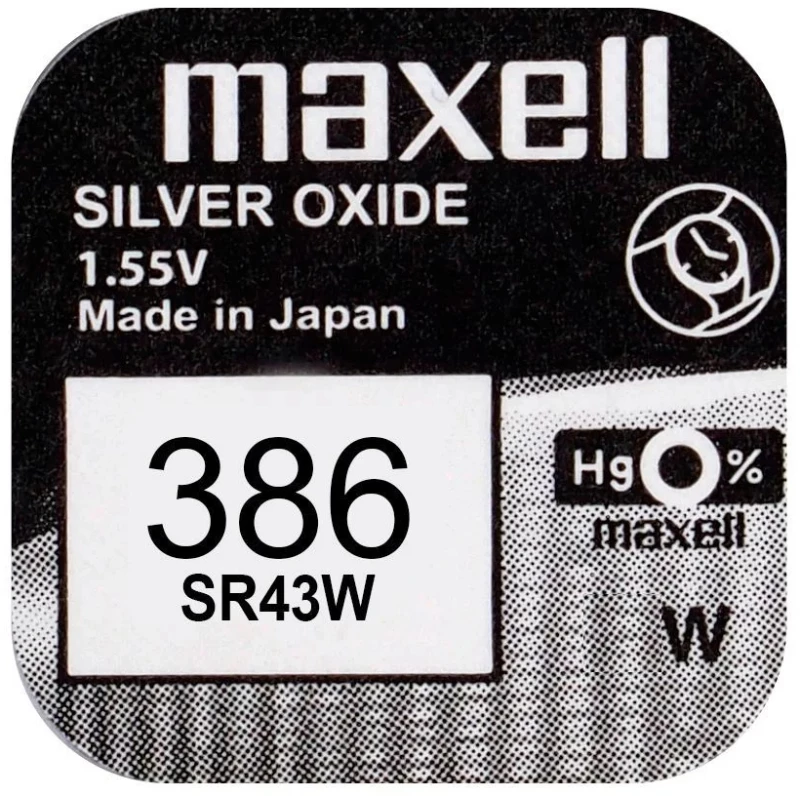 Buttoncell Maxell 386/SR43W/SR43 Τεμ. 1