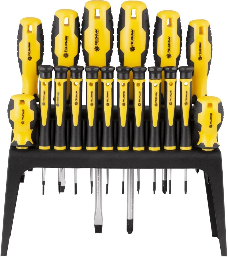 Σετ Κατσαβίδια Fieldmann FDS 5008-18R με Βάση Τοποθέτησης 18 Τεμ.