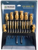 Σετ Κατσαβίδια Fieldmann FDS 5008-18R με Βάση Τοποθέτησης 18 Τεμ.