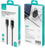 USAMS καλώδιο USB-C SJ742, 100W, 480Mbps, 1.2m, μαύρο