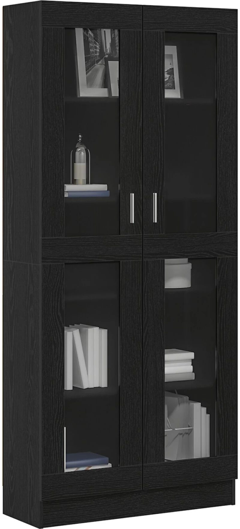 vidaXL Βιβλιοθήκες 2 τμχ Μαύρη Δρυς 82,5x30,5x185 εκ - Επεξεργασμένο Ξύλο