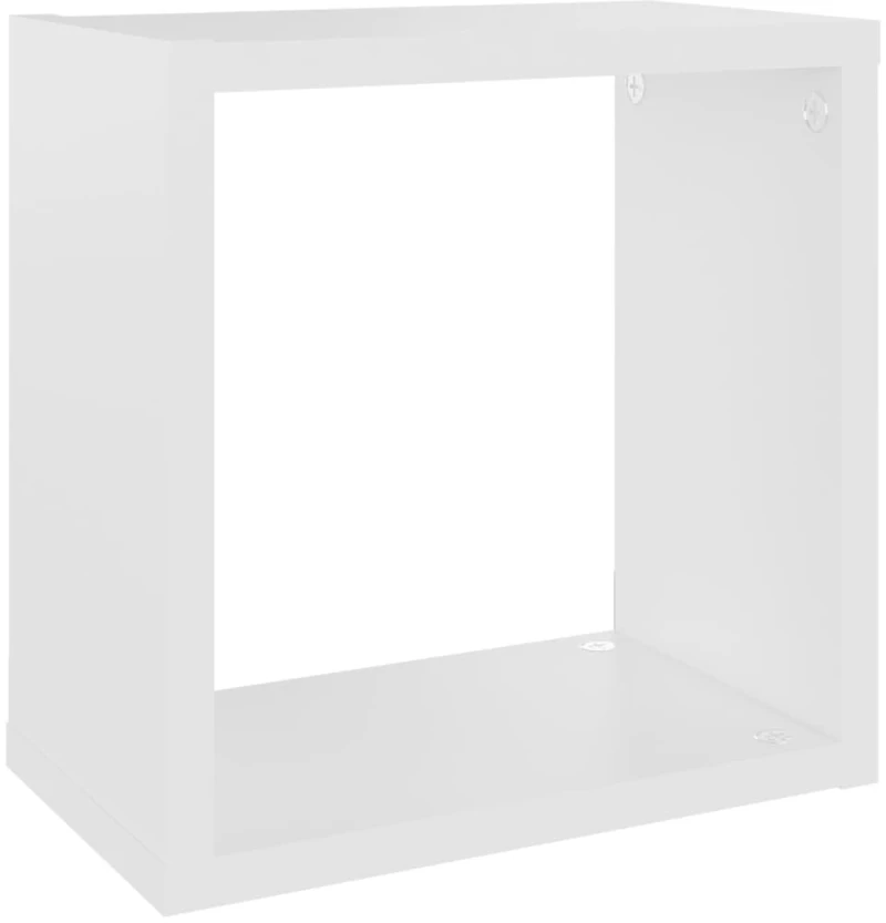 vidaXL Ράφια Κύβοι Τοίχου 4 τεμ. Λευκά 26 x 15 x 26 εκ.