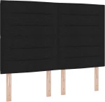 vidaXL Κρεβάτι με Βαλίτσα Μαύρο 160x200 εκ. Υφασμάτινο
