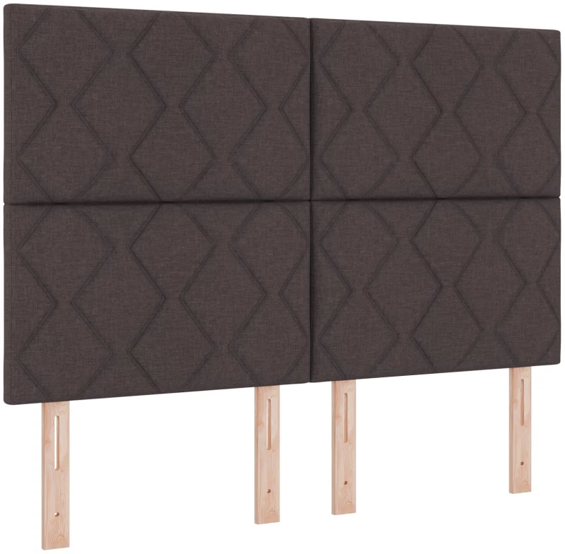 vidaXL Κρεβάτι με Στρώμα Καφέ 140x200 cm Υφασμάτινο