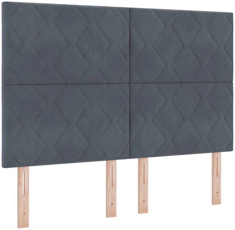 Κρεβάτι Box Spring με Στρώμα vidaXL Σκούρο Γκρι 160x200 εκ Βελούδο