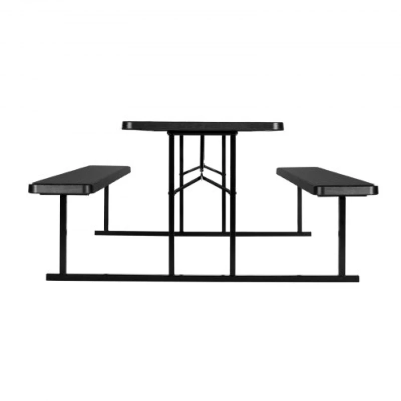VEVOR Picnic Table Foldable Steel Camping Table Chair Garden Indoor Outdoor