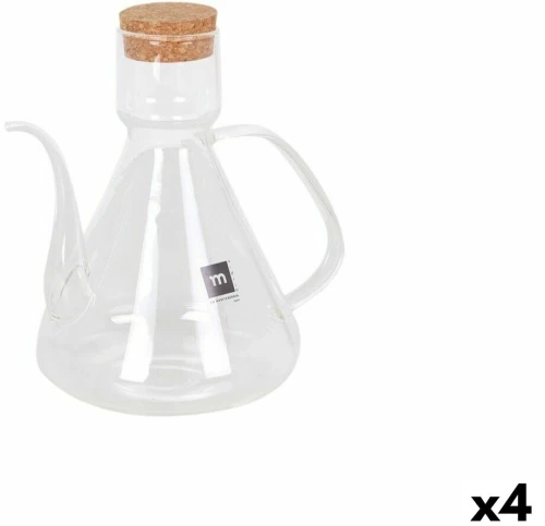 Λαδιέρα La Mediterránea Bell Διαφανές Σιλικόνη Βοροπυριτικό γυαλί 1 L (4 Μονάδες)