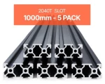 VEVOR 5PCS 39.4 in (1000 mm) T Slot 2040 Aluminum Extrusion Anodized Linear Rail