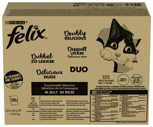 Γατοτροφή Purina Felix Fantastic Duo Mix Countryside