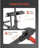 VEVOR Seated Calf Machine Calf Raise Equipment Seated Leg Exercise Home Gym