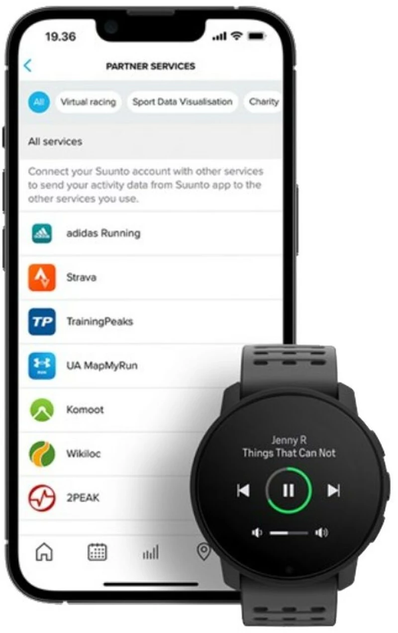 Smartwatch Suunto SS050807000 Μαύρο (Μαύρο)