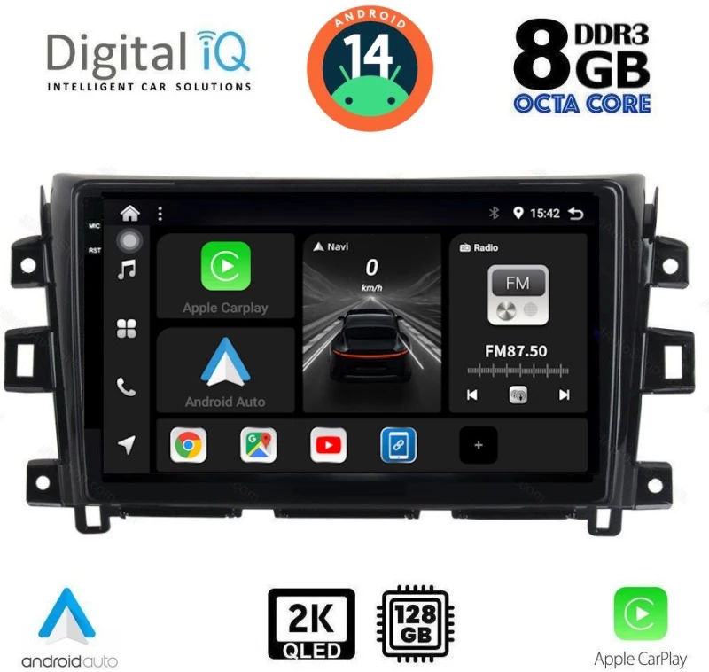 DIGITAL IQ BXF 11455_CPAA (9inc) MULTIMEDIA TABLET for NISSAN NAVARA mod. 2016>