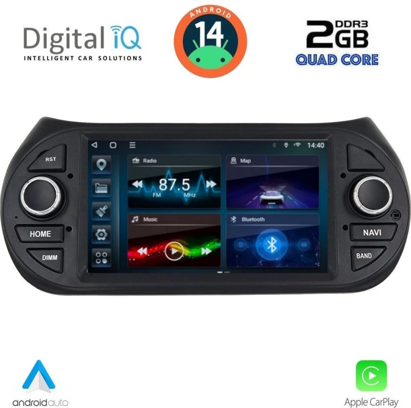 DIGITAL IQ BLD 092_CPA (7" DECK) MULTIMEDIA for CT NEMO – FT FIORINO-QUBO – PG BIPPER mod. 2008>