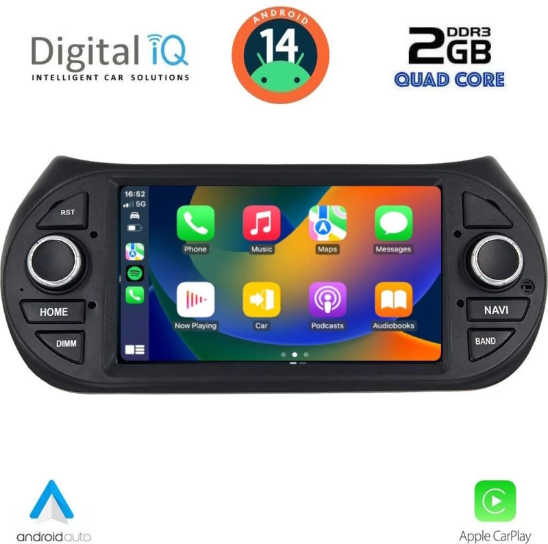 DIGITAL IQ BLD 092_CPA (7" DECK) MULTIMEDIA for CT NEMO – FT FIORINO-QUBO – PG BIPPER mod. 2008>