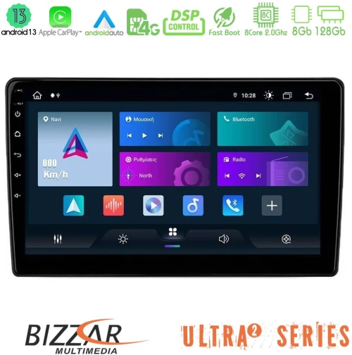 Bizzar Ultra Series Ford Transit Custom 2019 – 2024 8core Android13 8+128gb Navigation Multimedia Tablet 9" u-ul2-Fd1519a