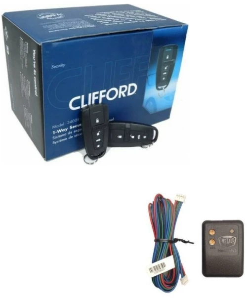 Clifford 3400X-MV3 Συναγερμός Αυτοκινήτου 1-way και MV3 Περιμετρικός Αισθητήρας Διπλής Ζώνης (Σετ)