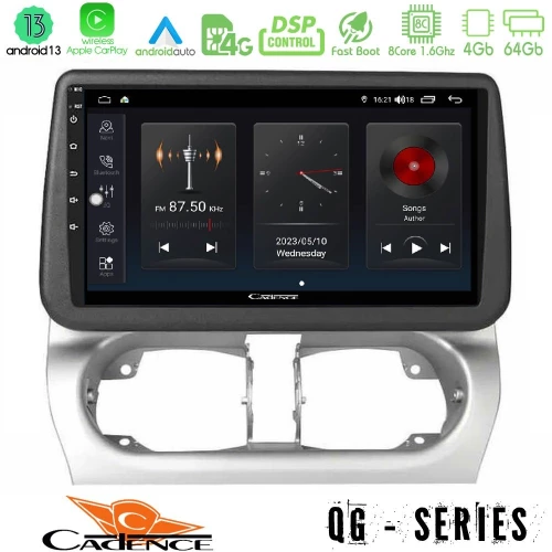 Cadence qg Series 8core Android13 4+64gb Opel Corsa C/combo c Navigation Multimedia Tablet 9" u-qg-Op1707
