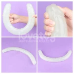 LOVETOY 18.5" DOUBLE DILDO LUMINO BLUE LIGHT 47cm