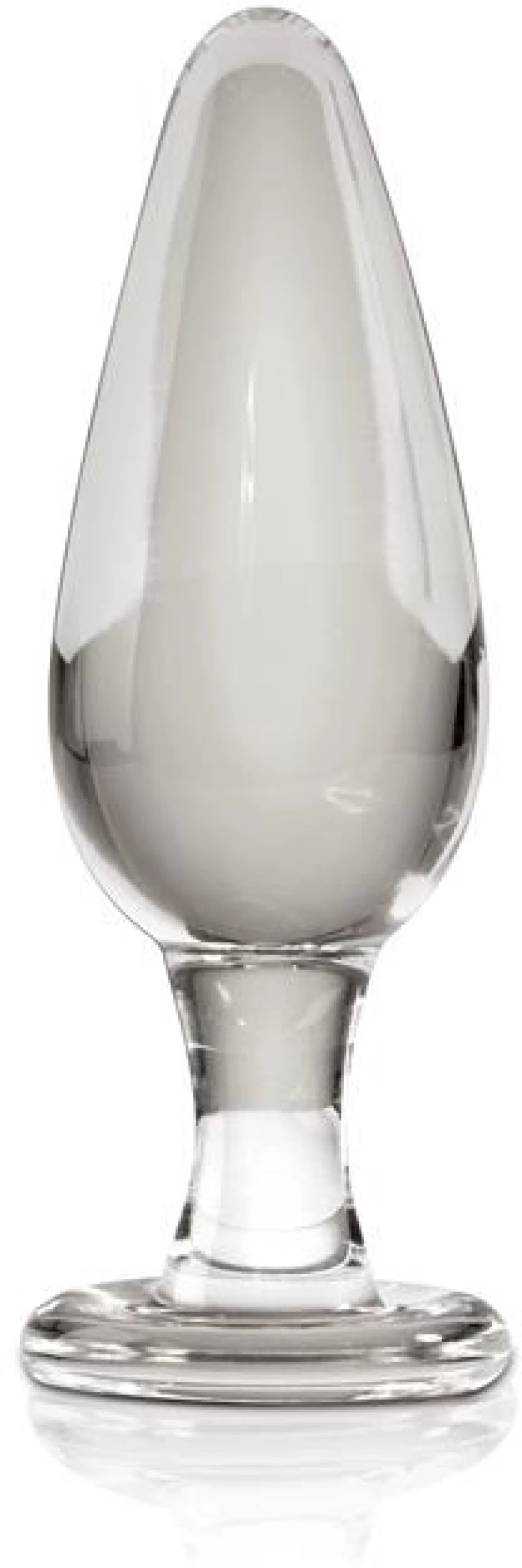 ICICLES No. 26 HAND BLOWN GLASS BUTT PLUG CLEAR 11.5cm