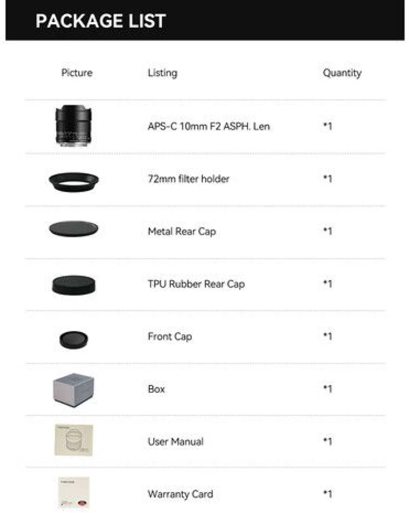 TTArtisan 10mm f/2.0 APS-C Φακός Για Nikon Z-Mount