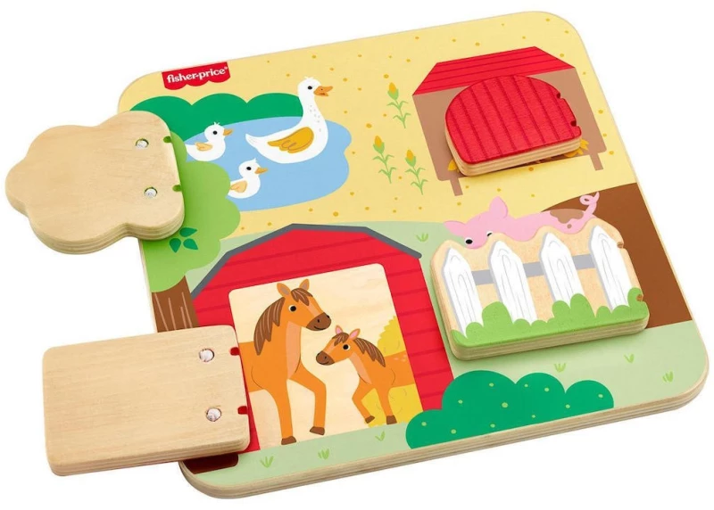 Fisher Price® - Wooden Farm Animals Board (JCY33)