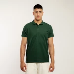 BE:NATION Essential Polo Piquet s/s Logo 05312508-7C BENATION ΠΡΑΣΙΝΟ