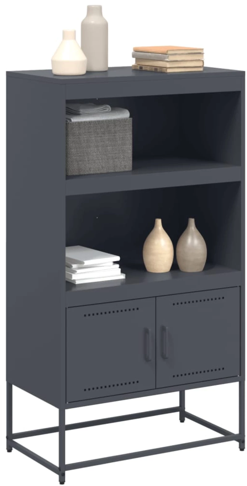 vidaXL Ντουλάπι Πράσινο Λαδί 68,5x38,5x107 εκ. από Ατσάλι