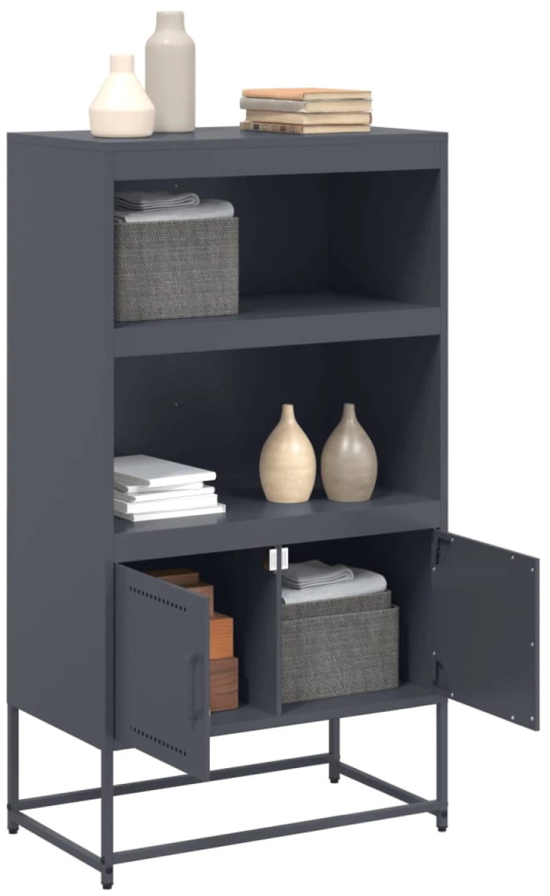 vidaXL Ντουλάπι Πράσινο Λαδί 68,5x38,5x107 εκ. από Ατσάλι