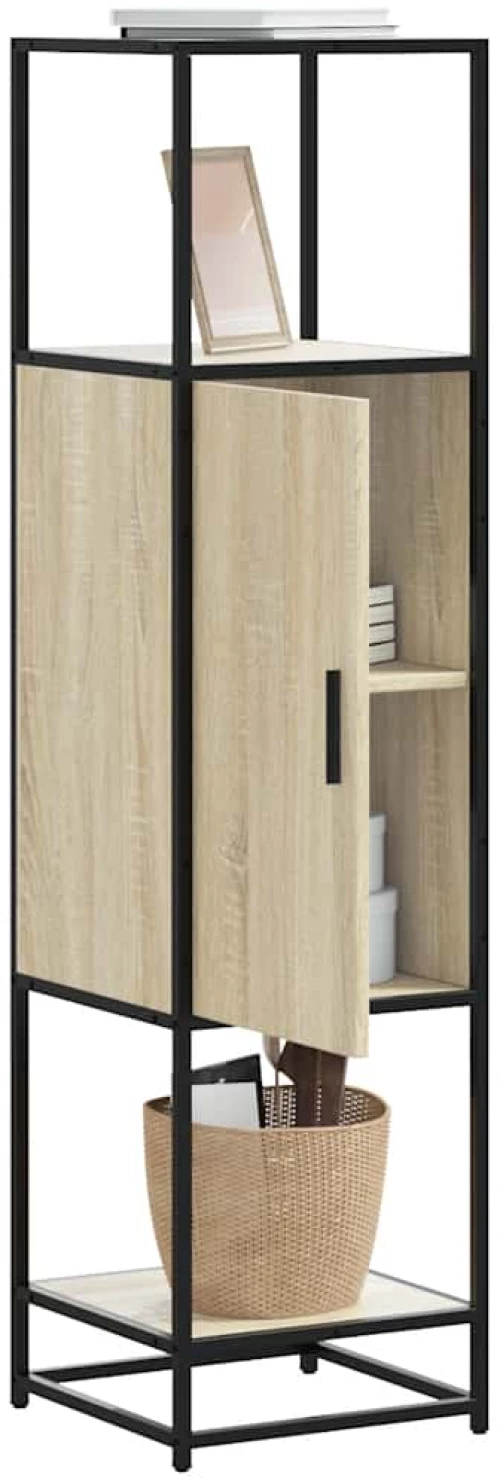 vidaXL Highboard Sonoma Oak Κατασκευασμένο ξύλο και μέταλλο