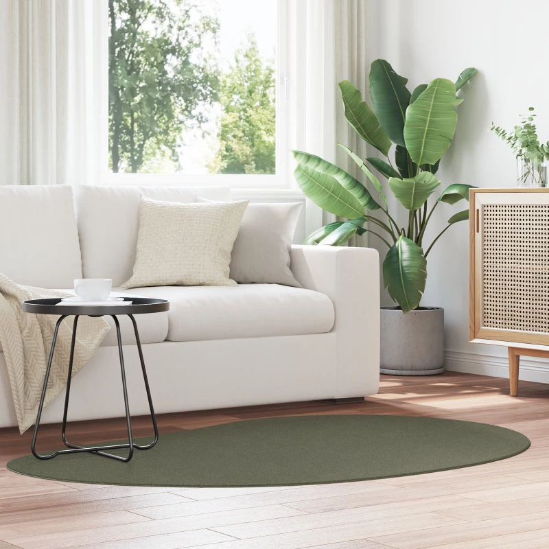 vidaXL Χαλί περιοχής Δάσους Πράσινου 120x170 εκ. Πολυεστέρα Μη ολισθηρό