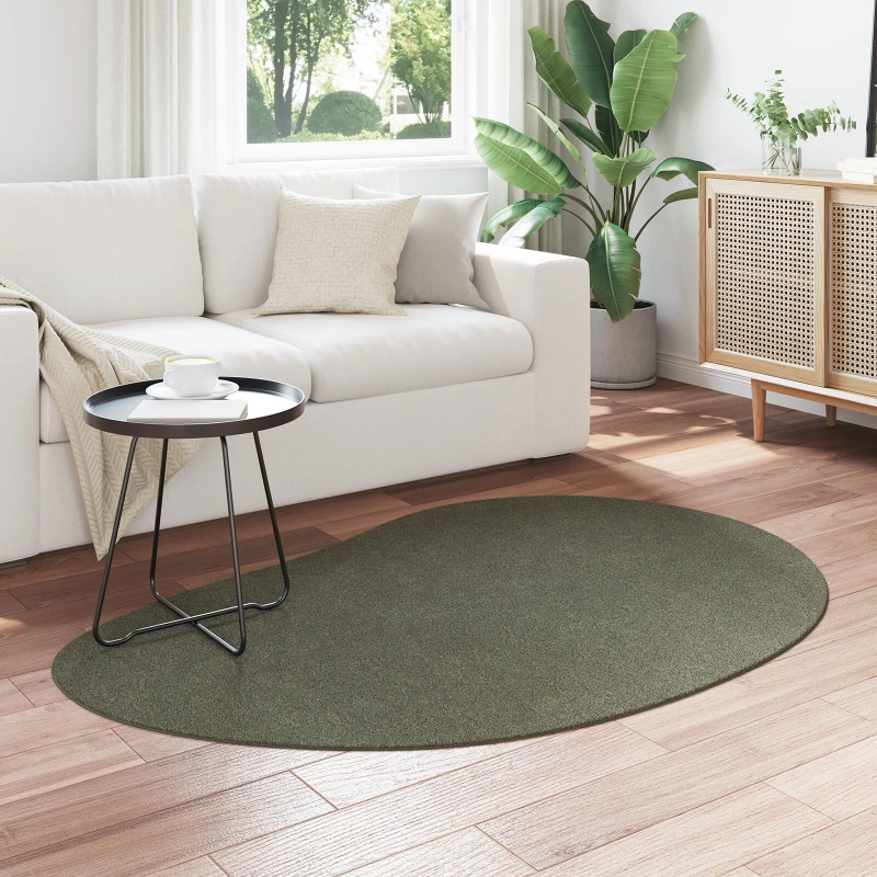 vidaXL Χαλί περιοχής Δάσους Πράσινου 120x170 εκ. Πολυεστέρα Μη ολισθηρό