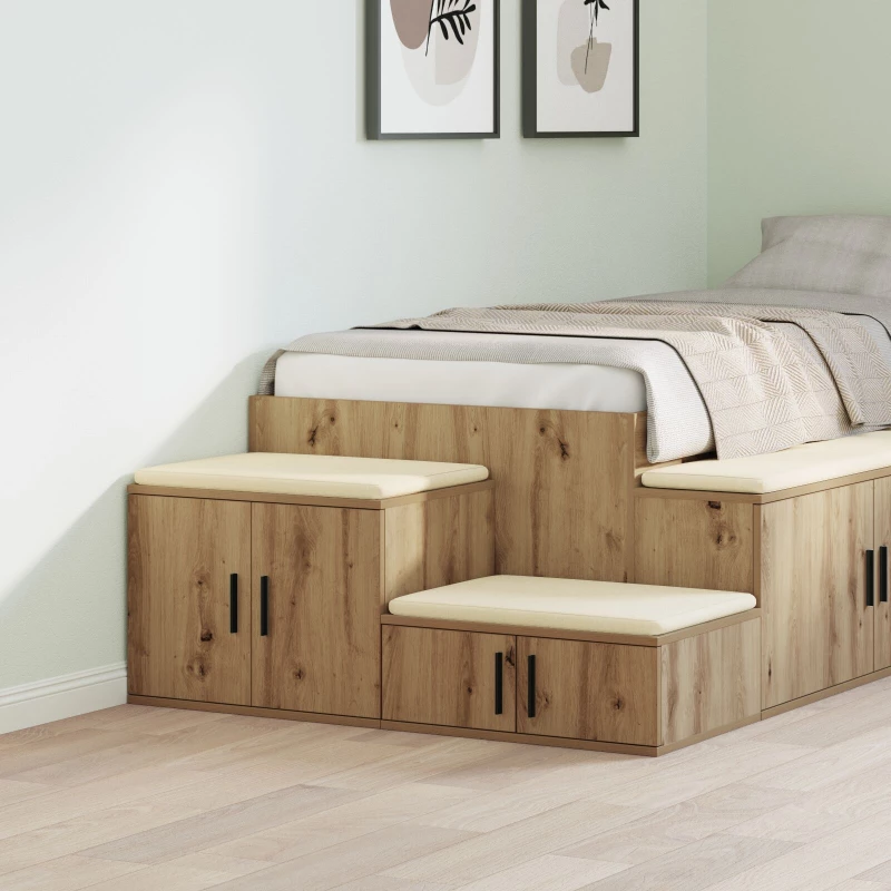 vidaXL Ντουλάπα Αποθήκευσης με Δρυς Artisan 108x41x40 εκ. Επεξεργασμένο Ξύλο