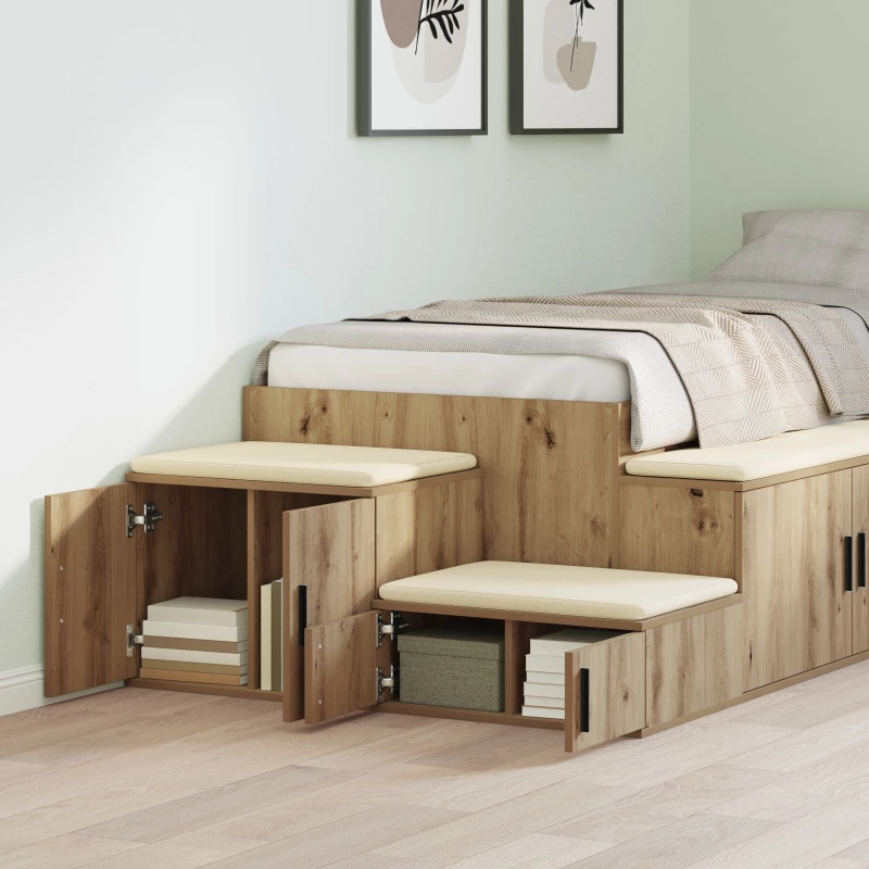 vidaXL Ντουλάπα Αποθήκευσης με Δρυς Artisan 108x41x40 εκ. Επεξεργασμένο Ξύλο