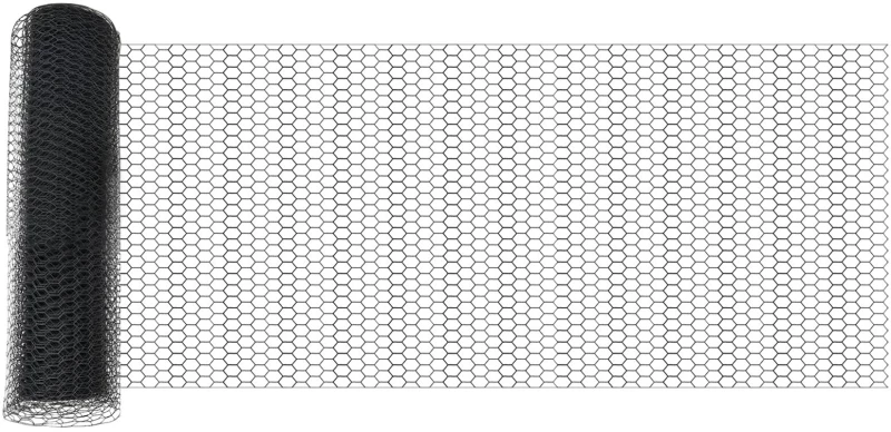 vidaXL Φράχτης Εξάγωνος Γκρι 0,6x25 μ Ατσάλι