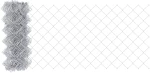 vidaXL Περίφραξη αλυσίδας με 10 U Posts Ασημί 0.6x10 μ Χάλυβας