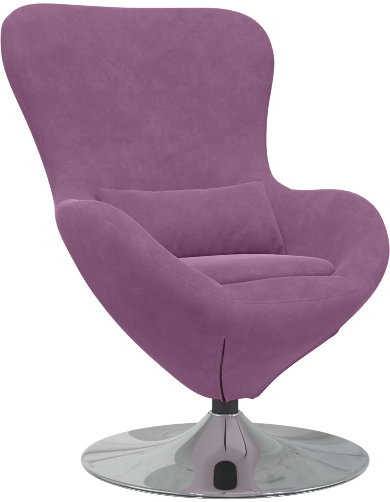 vidaXL Πολυθρόνα Αυγού Purple Velvet