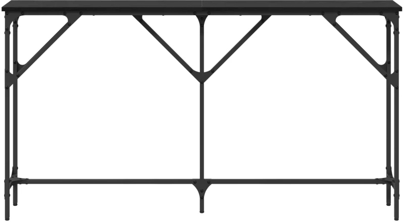 vidaXL Τραπέζι Κονσόλας Μαύρη Δρυς 140x23x75 εκ. Κατασκευασμένο Ξύλο