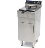 Deep Fryer - 16L - 1 Basket - with Drain Tap and Stand - 400V