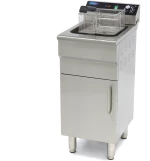 Deep Fryer - 16L - 1 Basket - with Drain Tap and Stand - 400V