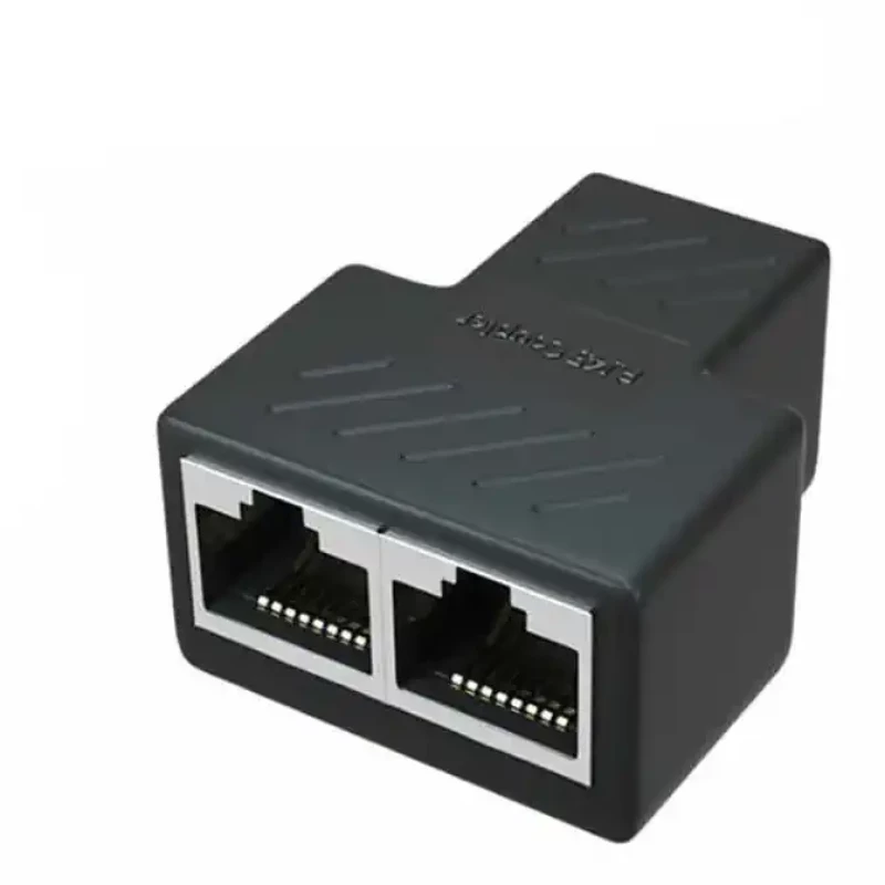 Ethernet Splitter RJ45 (F) σε 2x RJ45 (F) Μαύρο