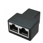 Ethernet Splitter RJ45 (F) σε 2x RJ45 (F) Μαύρο