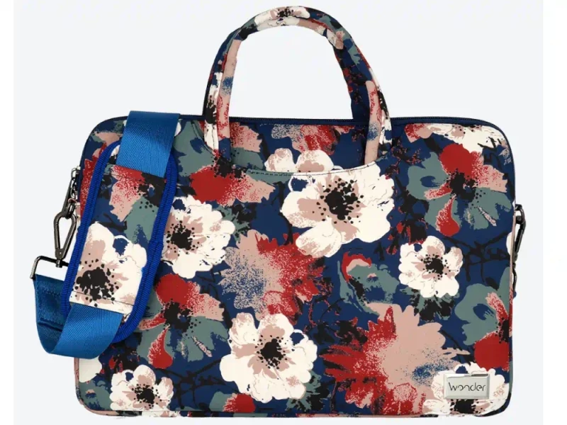 Τσάντα Laptop 15″-16" Wonder Blue and Camellias