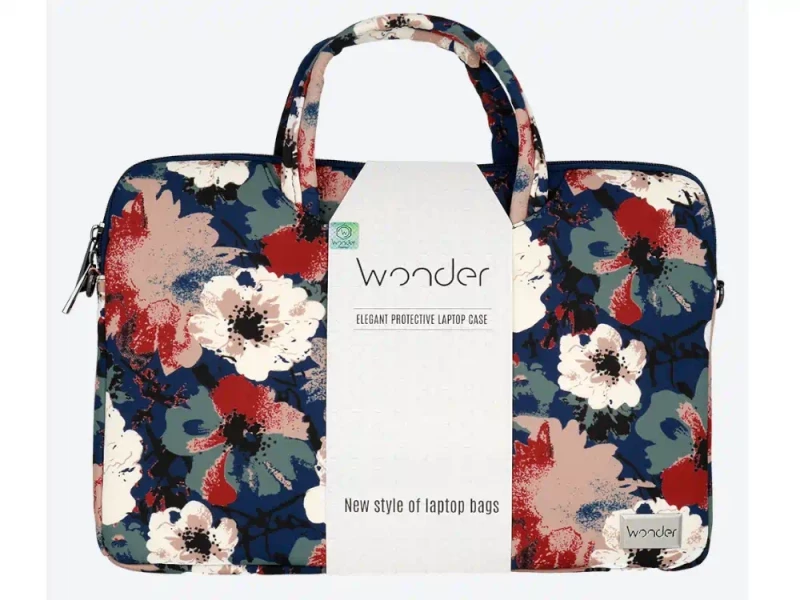 Τσάντα Laptop 15″-16" Wonder Blue and Camellias