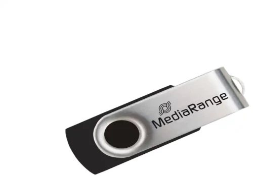 USB Stick MediaRange USB 2.0 Flash Drive 8GB (Black/Silver) (MR908)