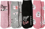 Παιδικές Κάλτσες Πετσετέ με Abs Τάπες Σετ "Love is Love"